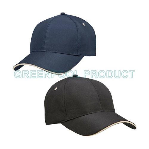 G3103 cotton baseball cap with sandwich