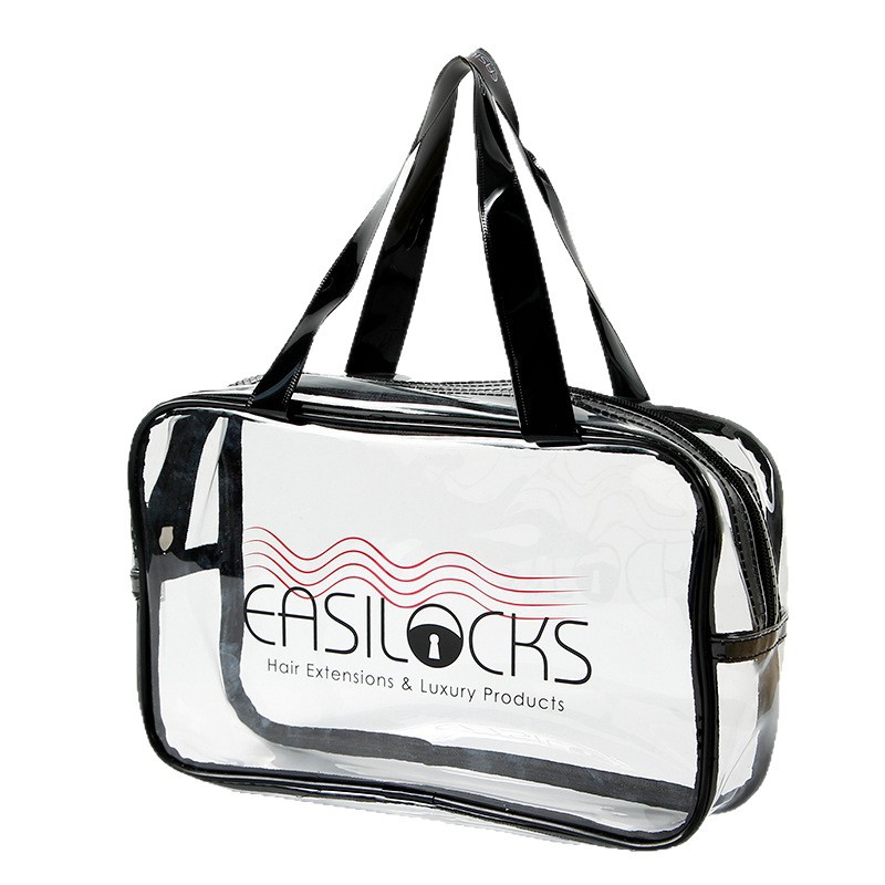 Custom printed clear PVC makeup bag