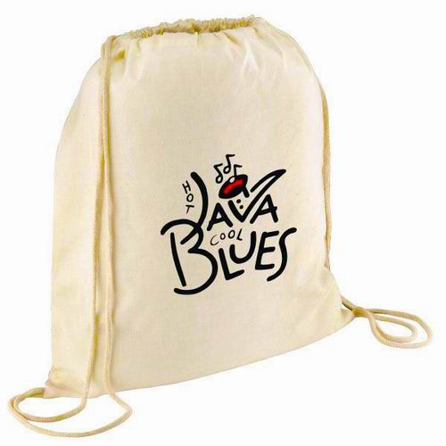 100% cotton drawstring bag